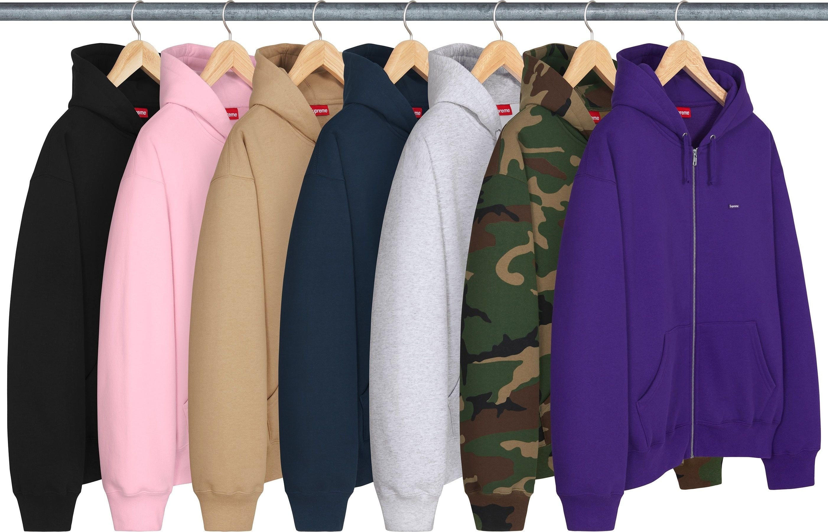 Small Box Zip Up Hooded Sweatshirt